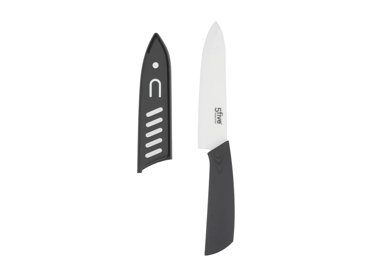 Lot de 4 Couteaux en Céramique "Zirco" 33cm Gris