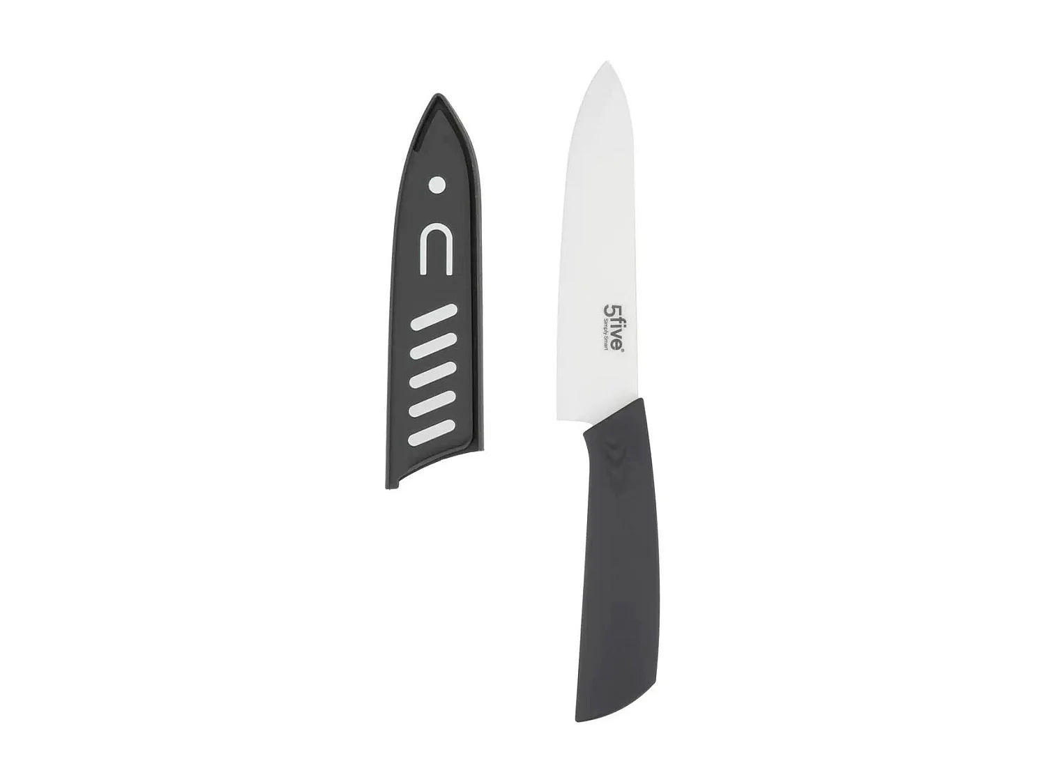 Lot de 4 Couteaux en Céramique "Zirco" 33cm Gris