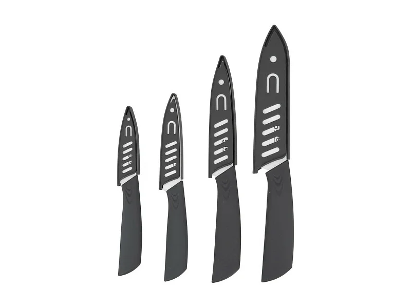 Lot de 4 Couteaux en Céramique "Zirco" 33cm Gris