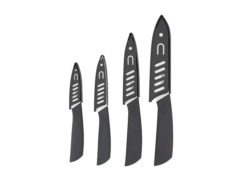 Lot de 4 Couteaux en Céramique "Zirco" 33cm Gris