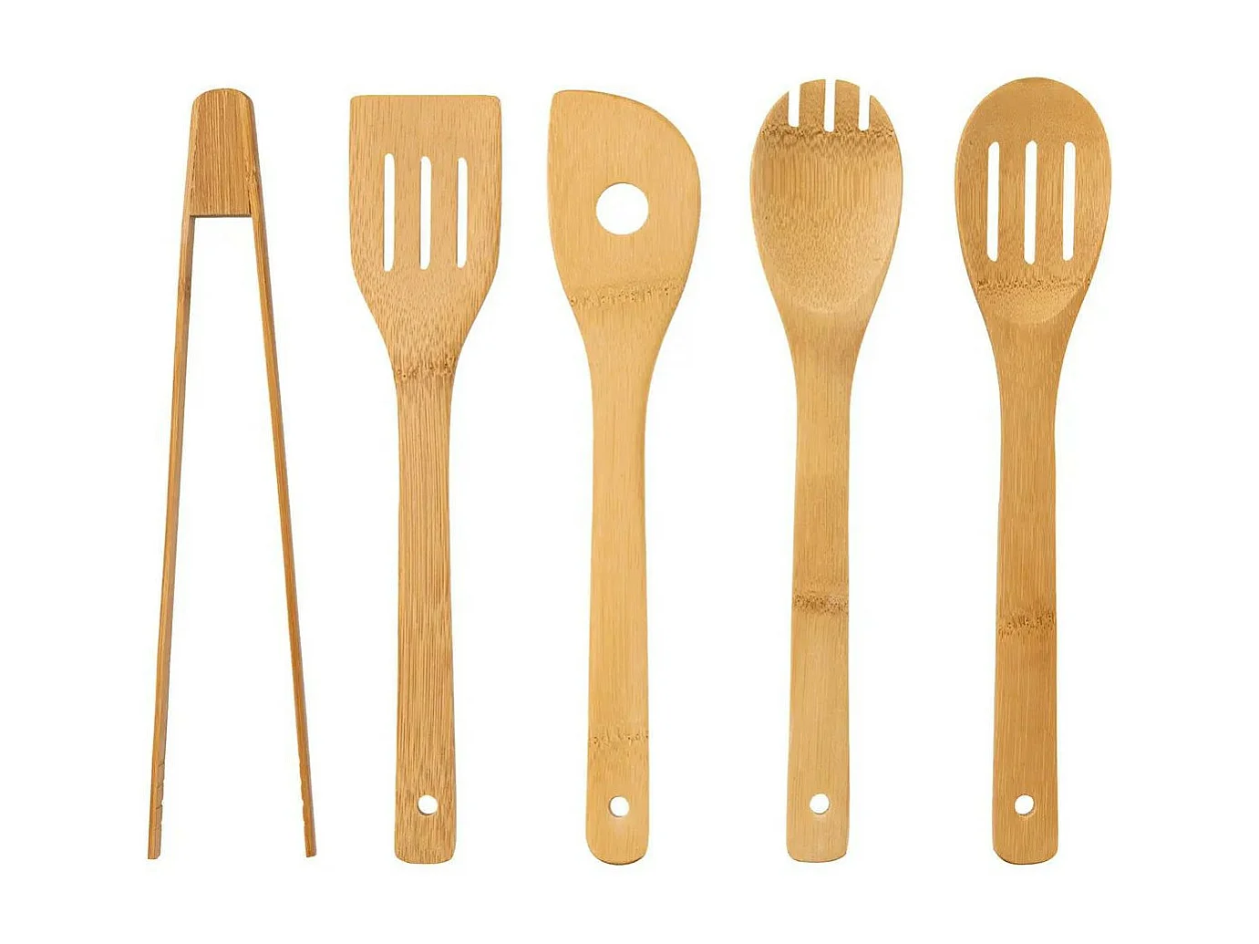 Bloc Couteaux & Ustensiles "Blackbamboo" 35cm Naturel