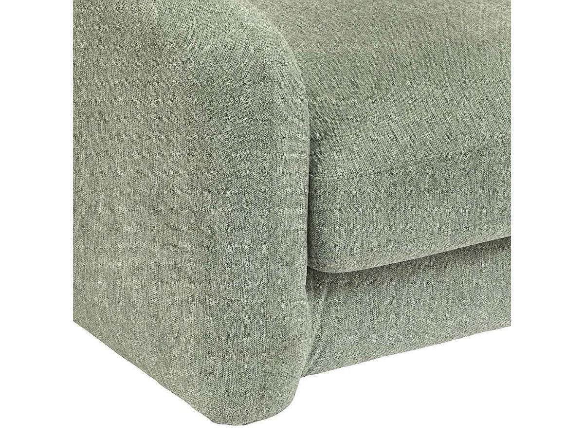 Canapé convertible express 3 places en simili cuir vert GUPPY