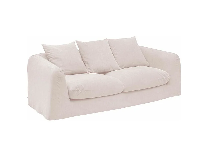 Canapé 3 Places Design "Emile" 216cm Lin