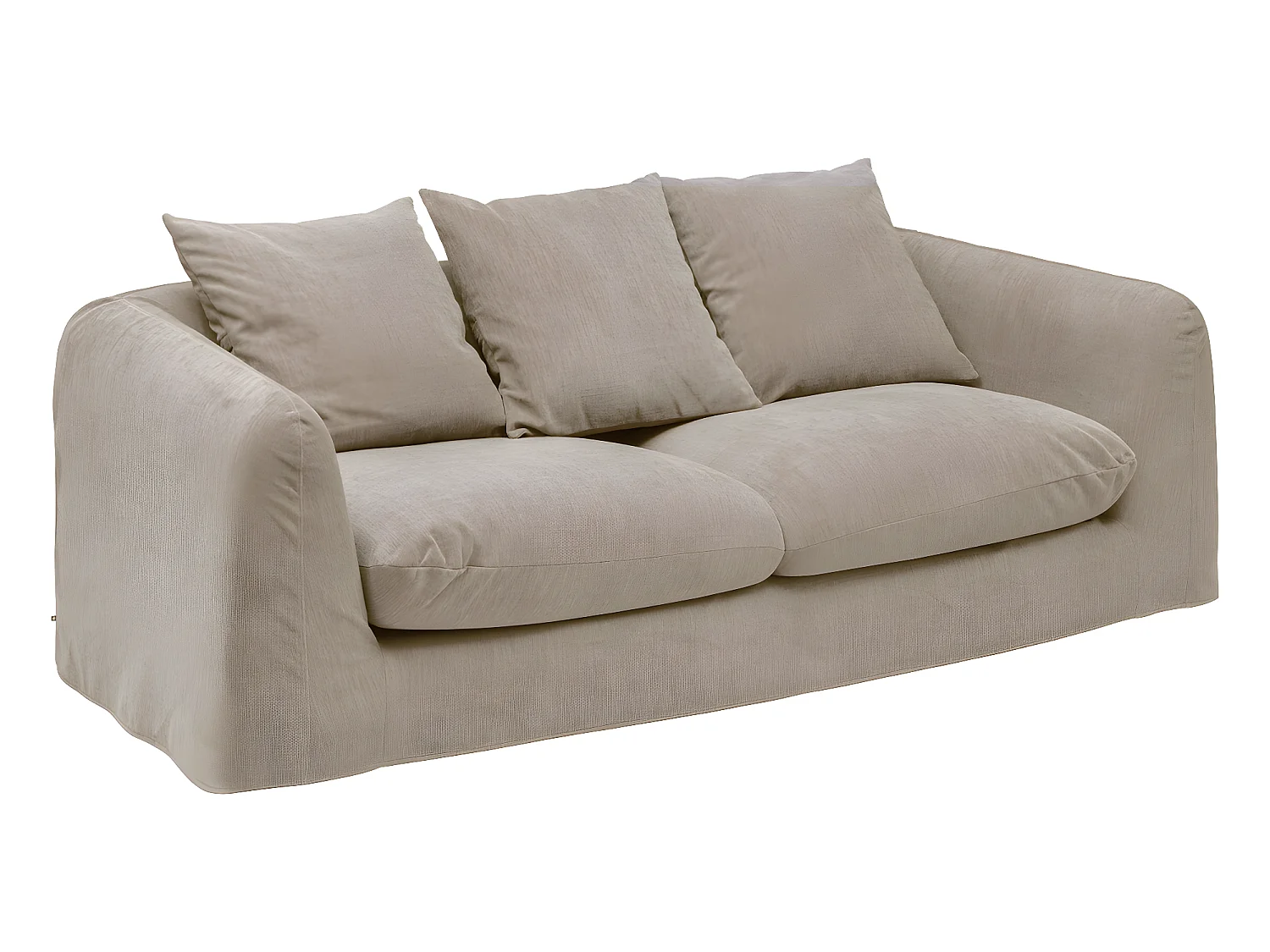 Canapé 3 Places Design "Emile" 216cm Gris