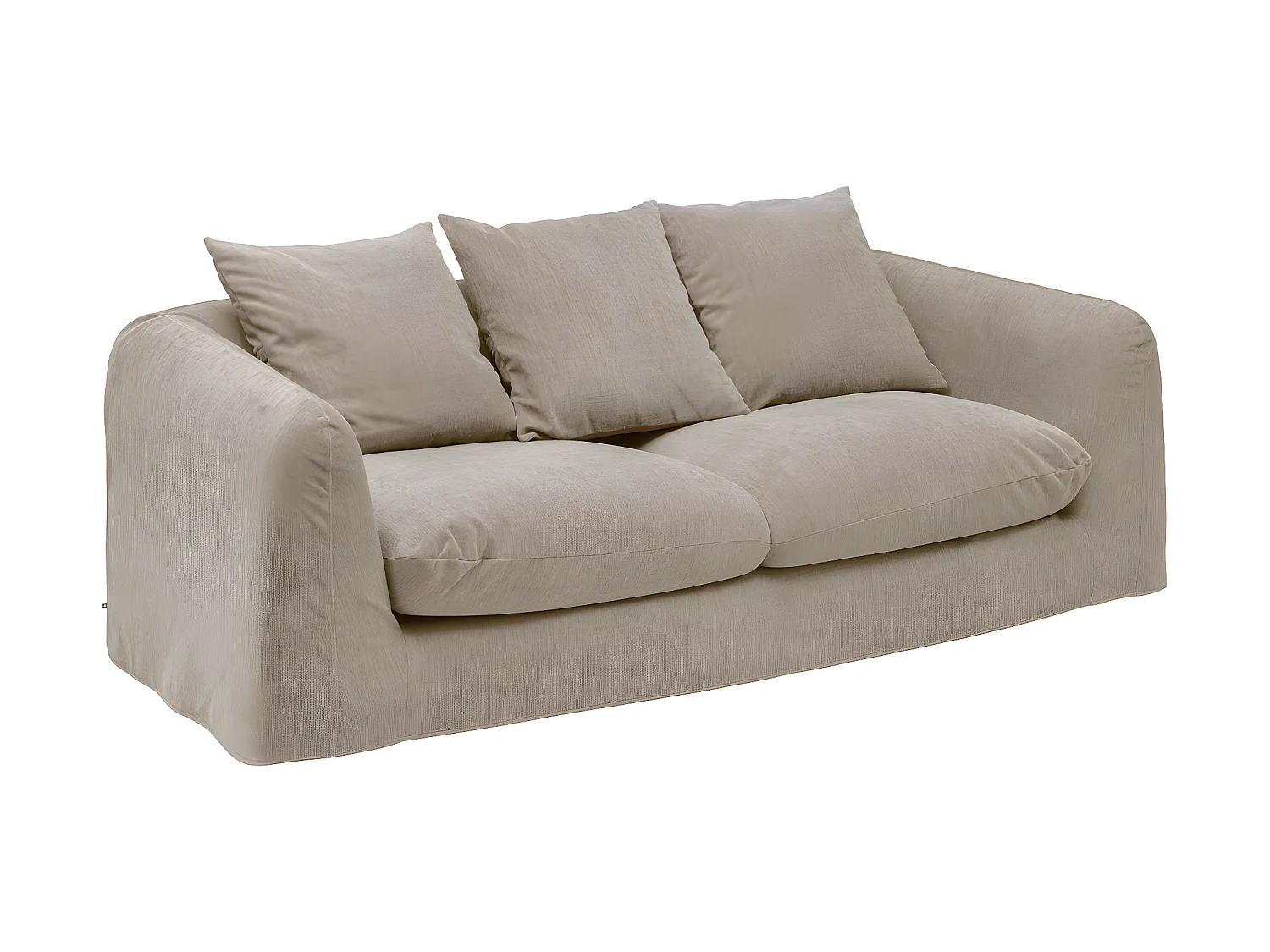 Canapé 3 Places Design "Emile" 216cm Gris