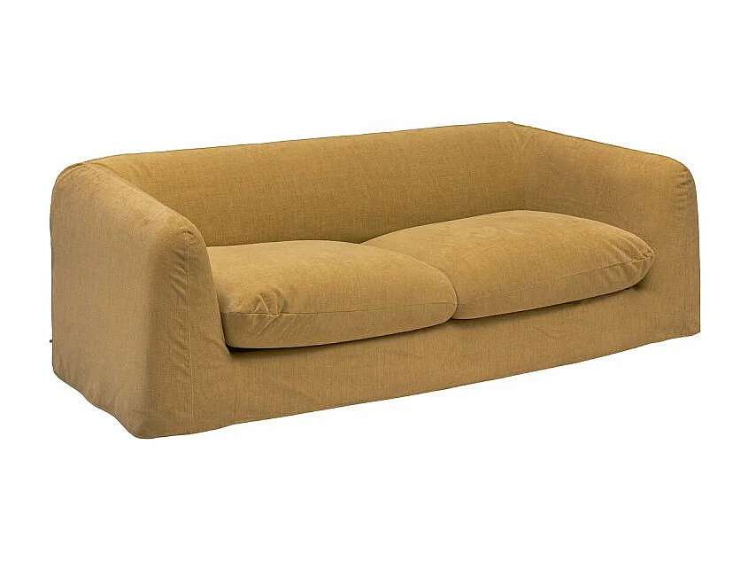 Canapé 3 Places Design "Emile" 216cm Ocre