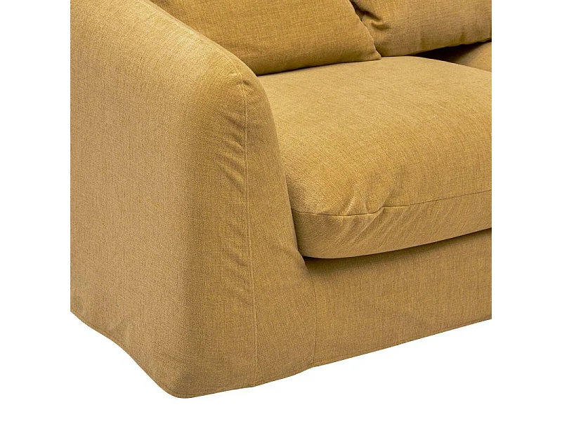 Canapé 3 Places Design "Emile" 216cm Ocre