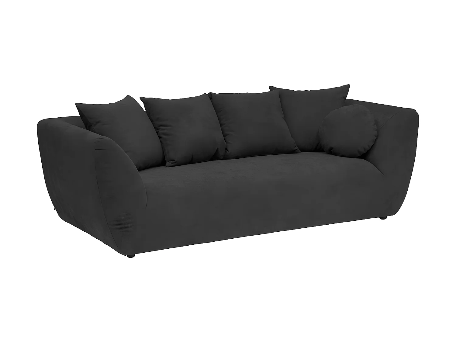 Canapé 3 Places Design "Floyd" 226cm Gris Foncé