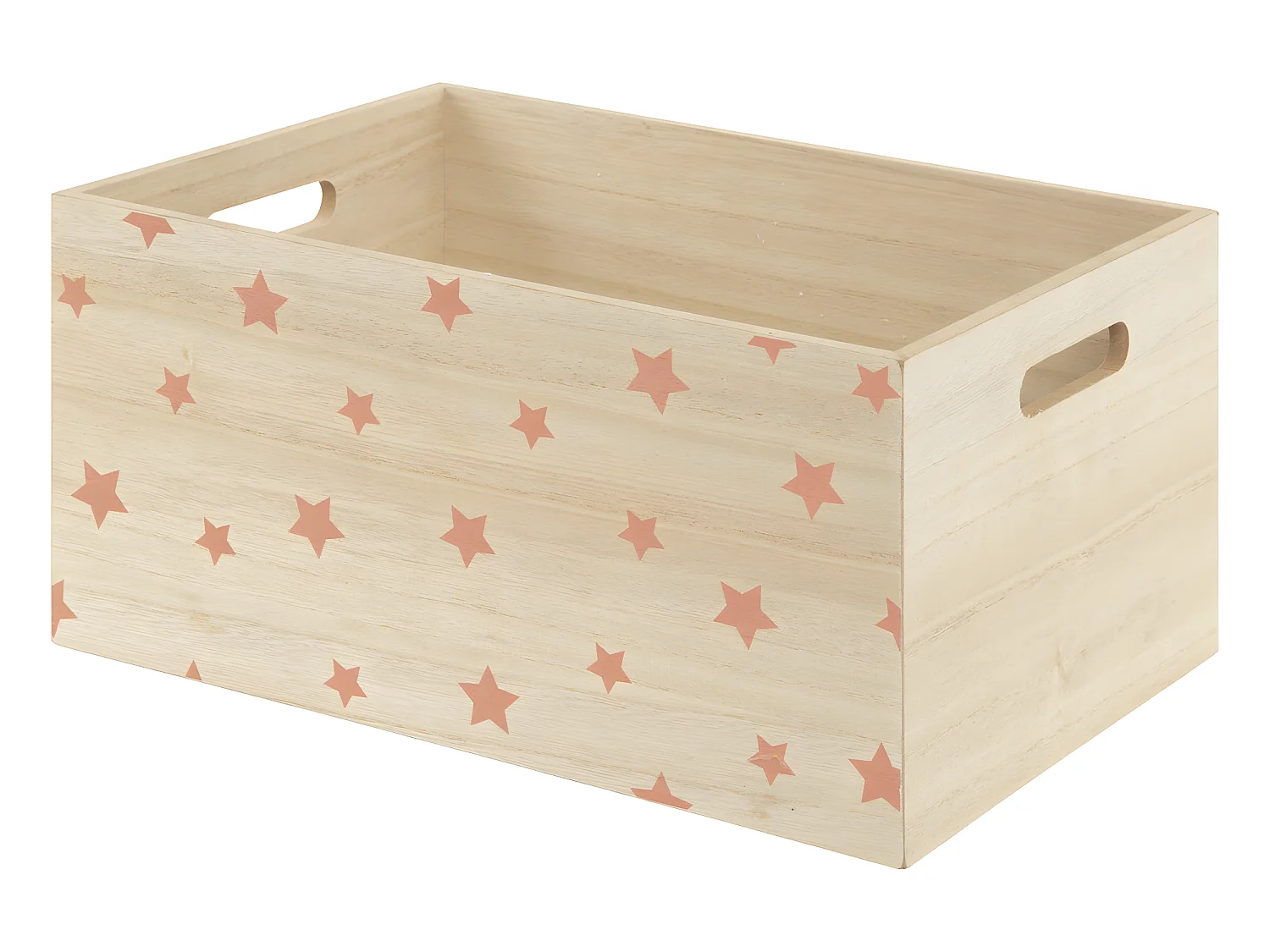 Lot de 3 Cagettes Enfant "Étoile" 36cm Beige