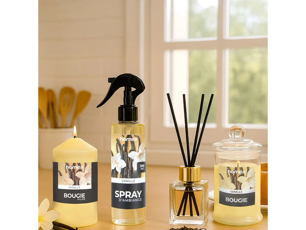 Bougie Pilier "Essentiel II" 11cm Vanille