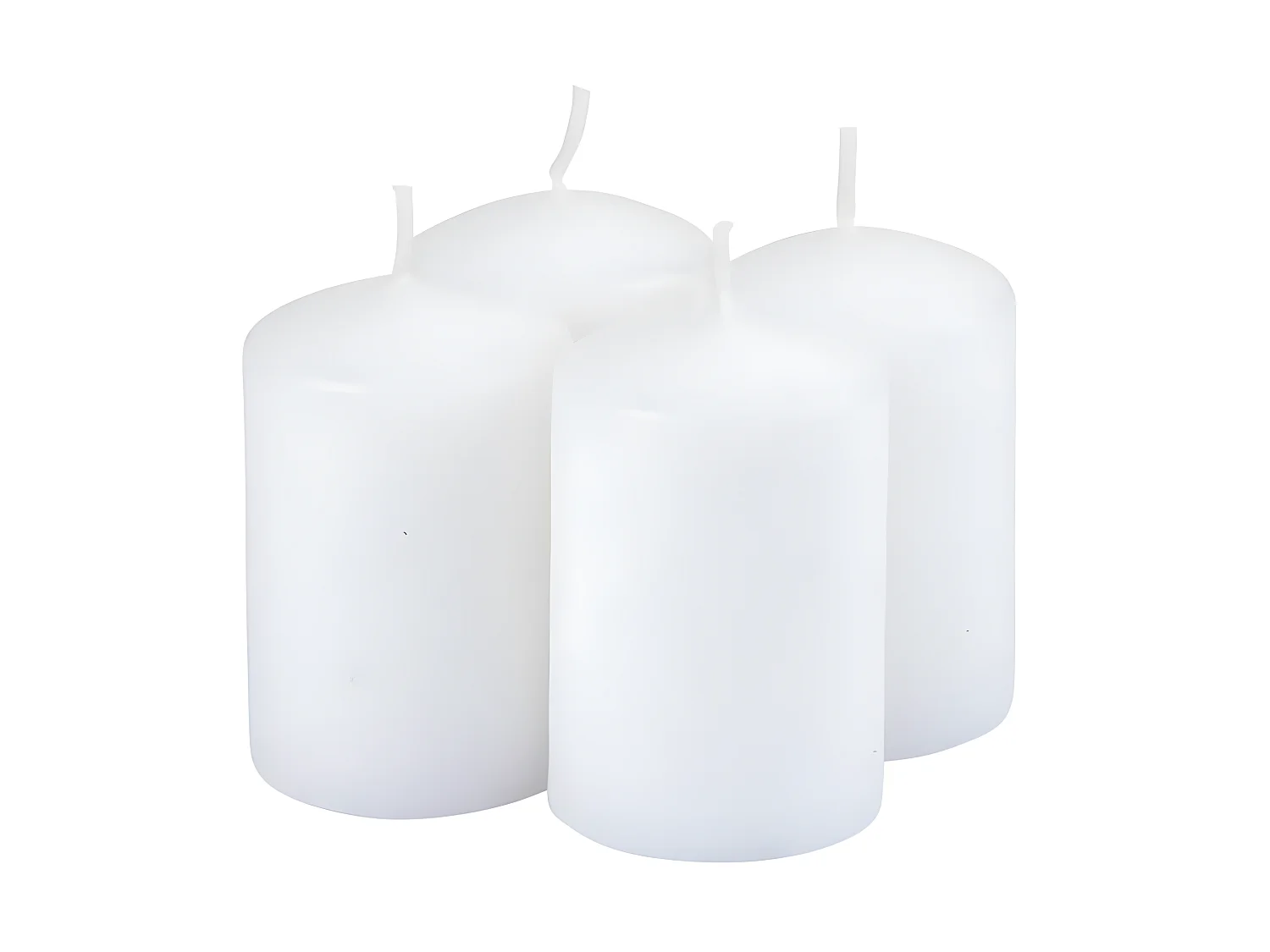 Lot de 4 Bougies Pilier "Essentiel II" 6cm Jasmin