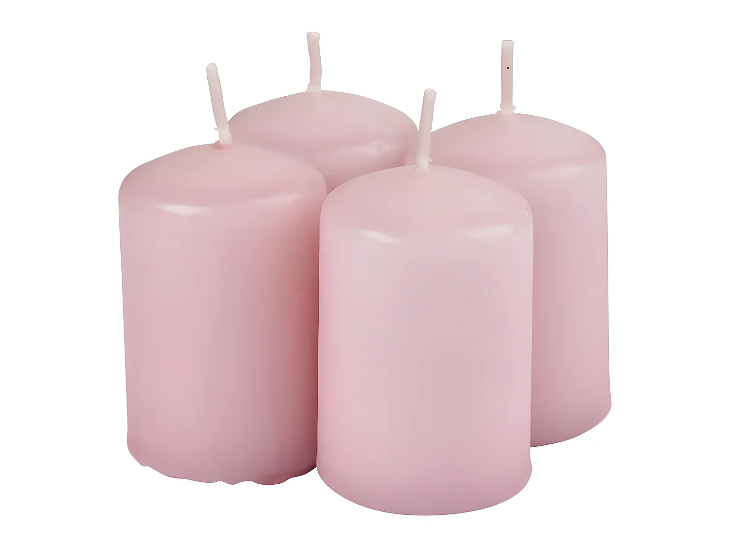 Lot de 4 Bougies Pilier "Essentiel II" 6cm Cerisier en Fleurs