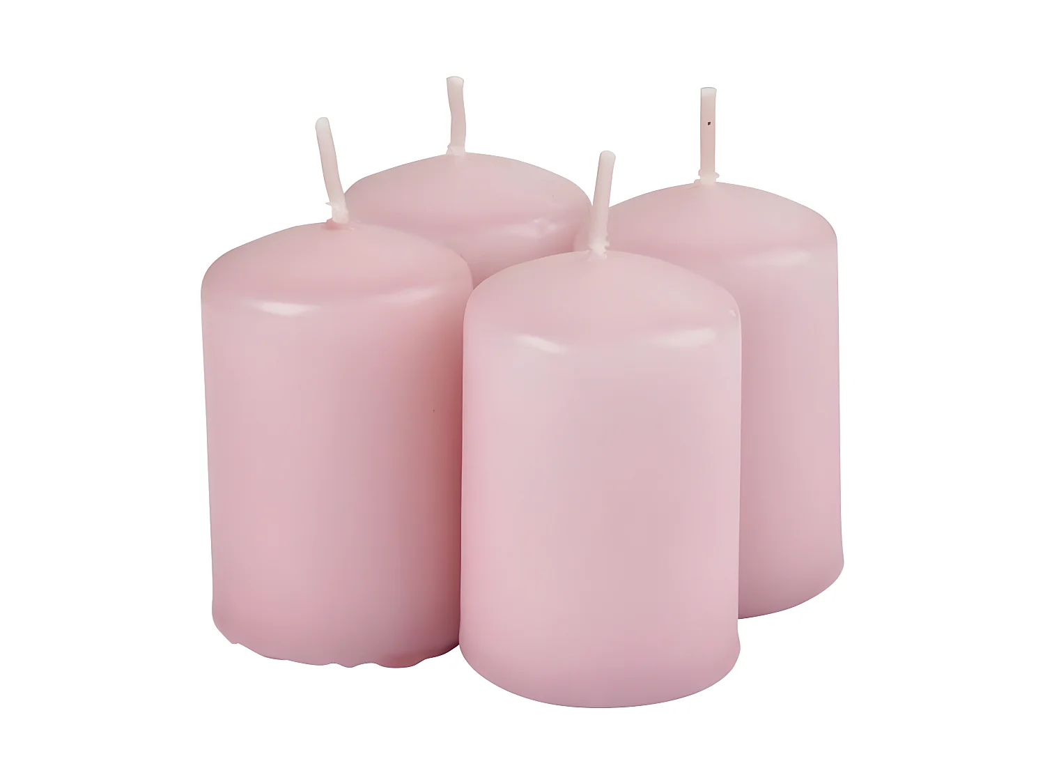 Lot de 4 Bougies Pilier "Essentiel II" 6cm Cerisier en Fleurs