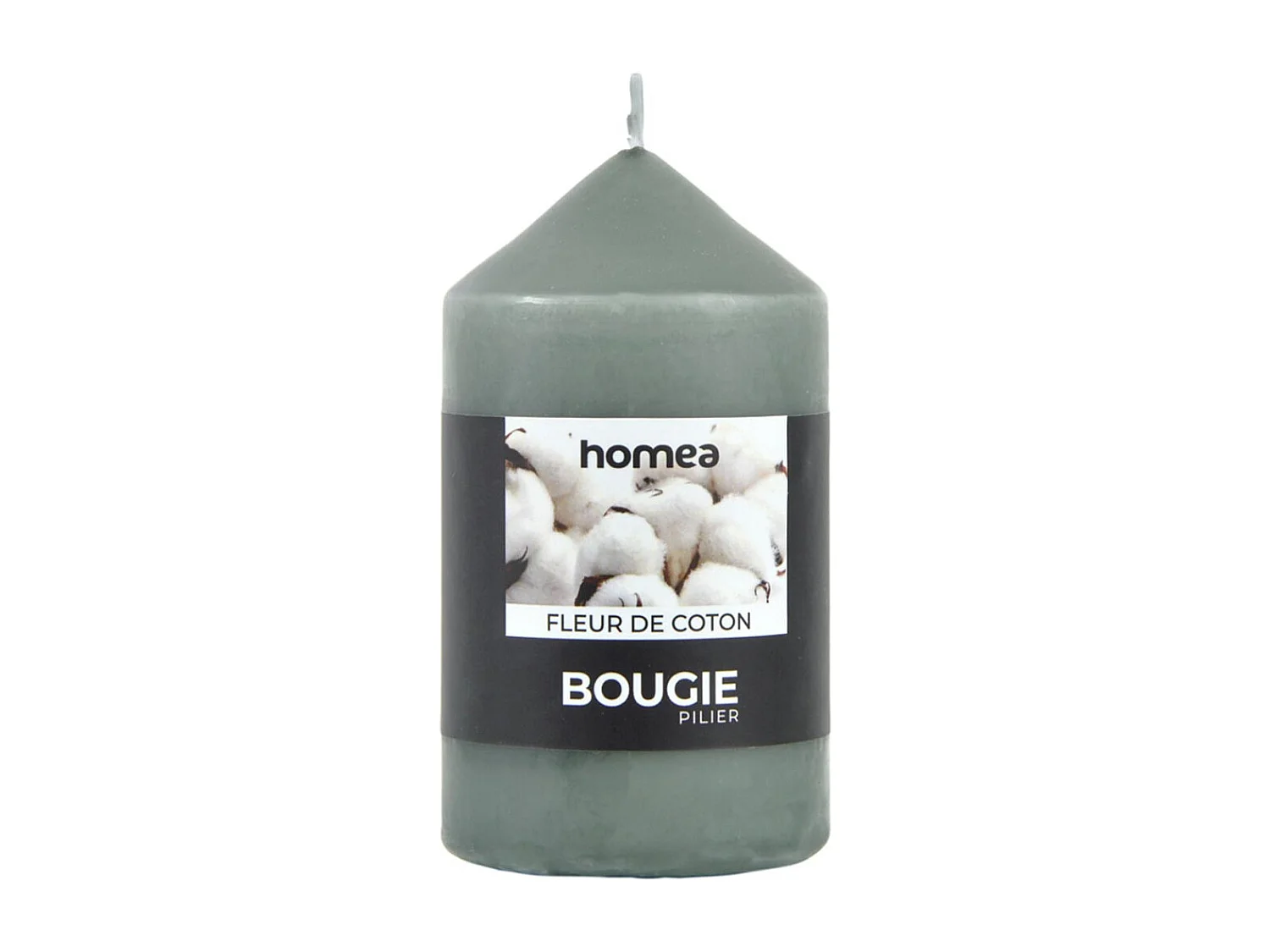 Bougie Pilier "Essentiel II" 11cm Fleur de Coton