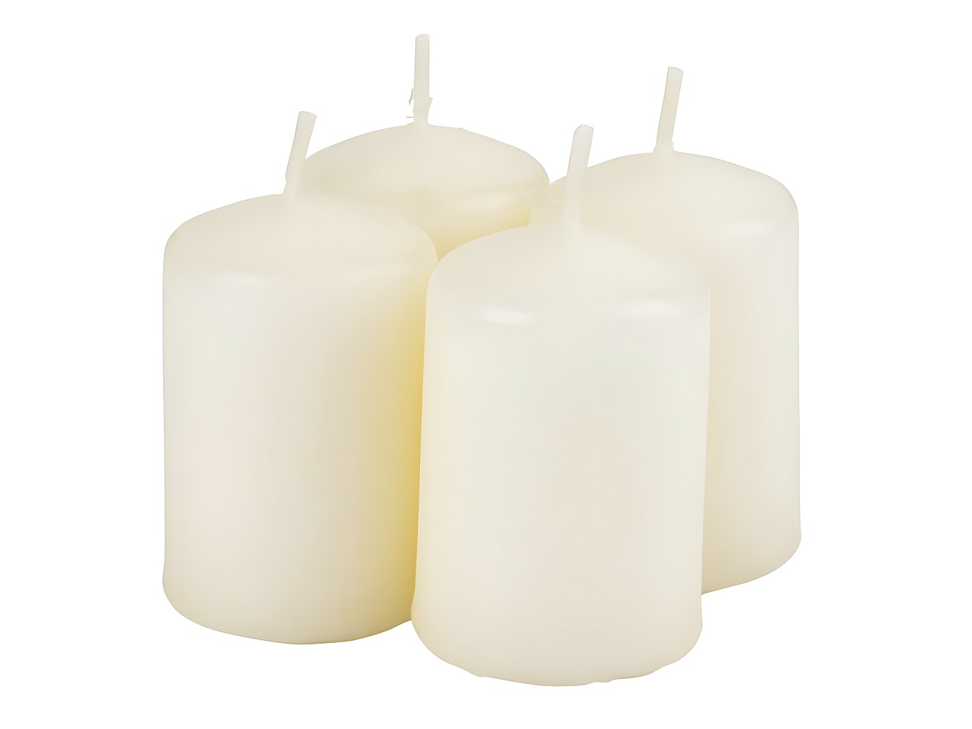 Lot de 4 Bougies Mini Vierge