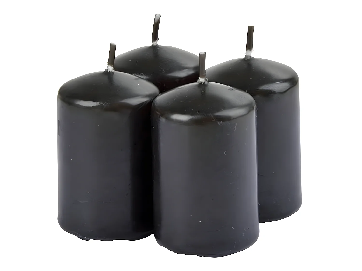 Lot de 4 Bougies Pilier "Essentiel II" 6cm Bois de Santal