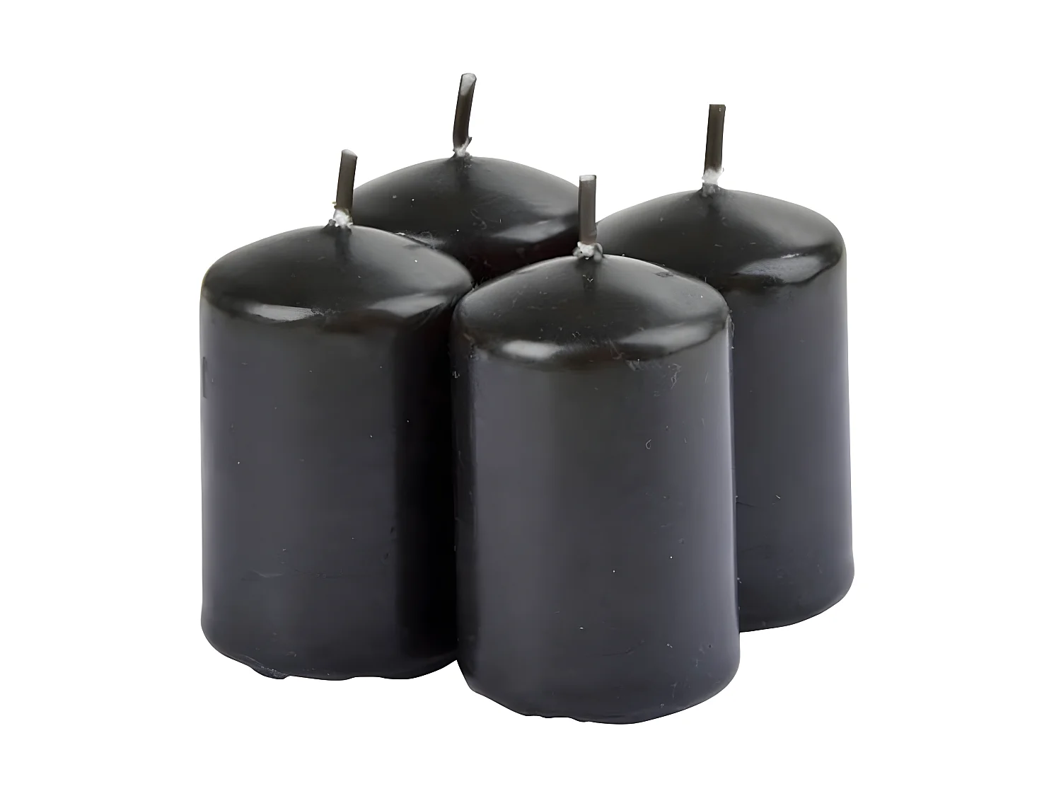 Lot de 4 Bougies Pilier "Essentiel II" 6cm Bois de Santal