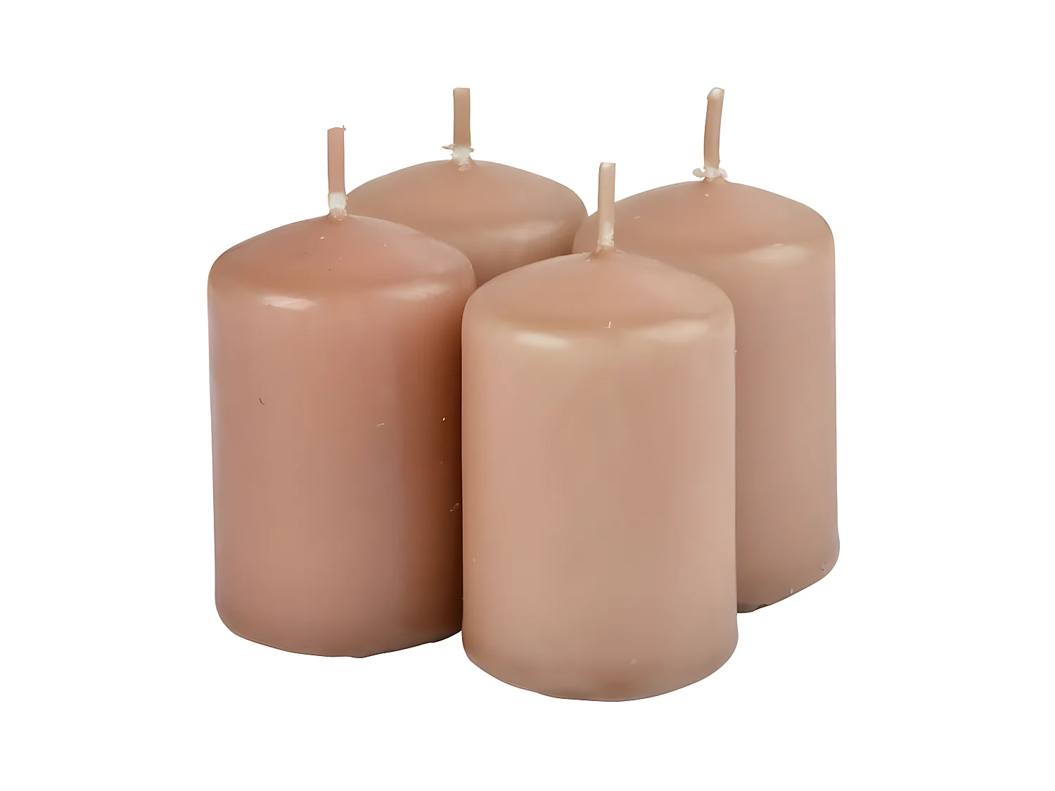 Lot de 4 Bougies Pilier "Essentiel II" 6cm Opium
