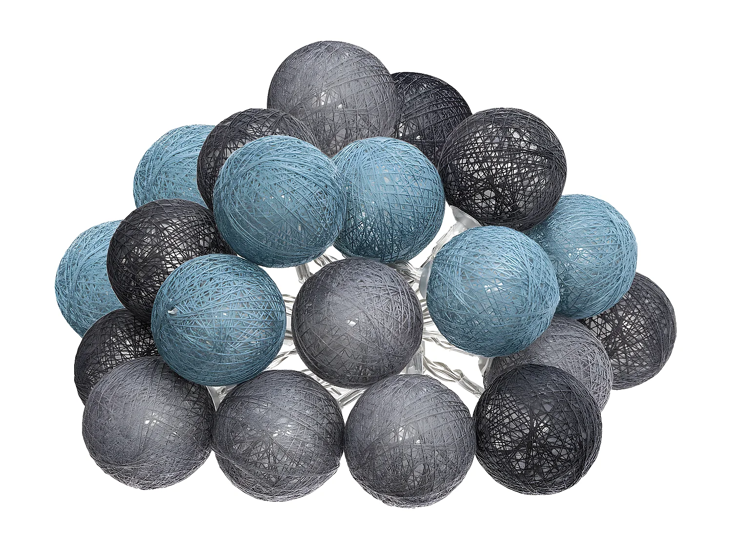 Guirlande Led 20 Boules "Winter" 435cm Multicolore