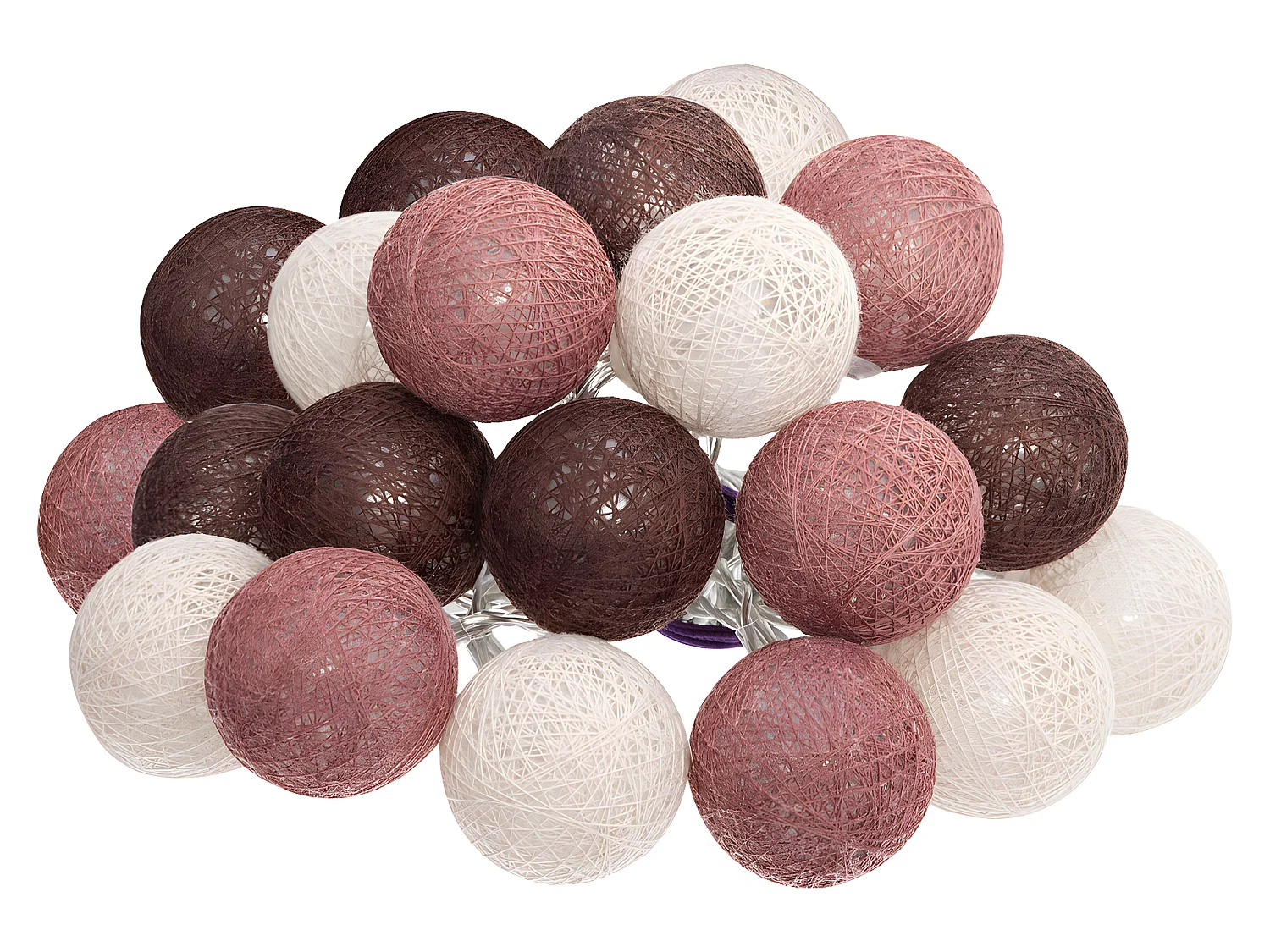 Guirlande Led 20 Boules "Dune" 435cm Multicolore