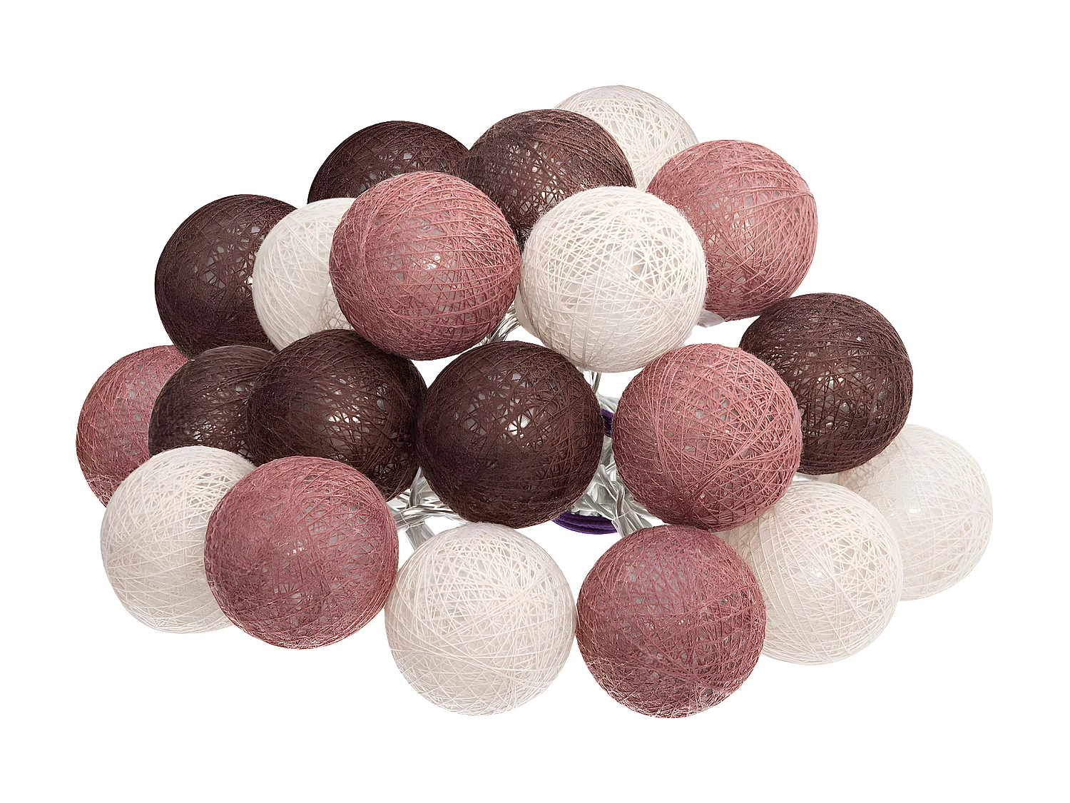 Guirlande Led 20 Boules "Dune" 435cm Multicolore