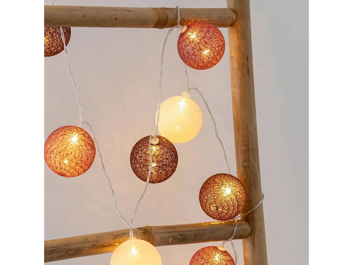 Guirlande Led 20 Boules "Dune" 435cm Multicolore