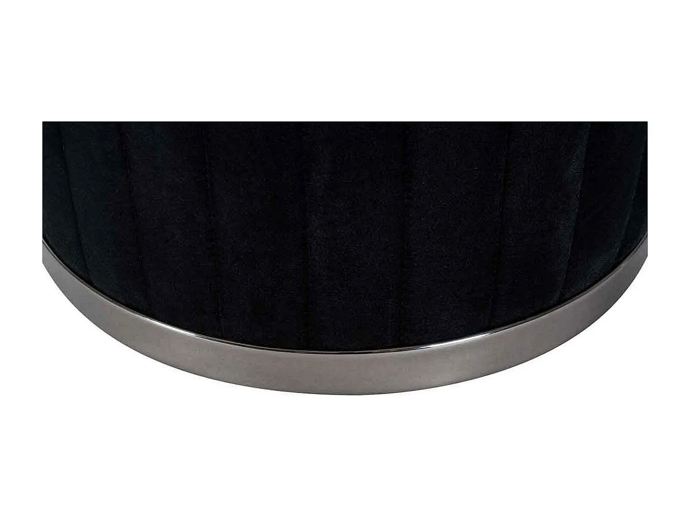 Tabouret Rond Design "Doric" 46cm Noir & Gris