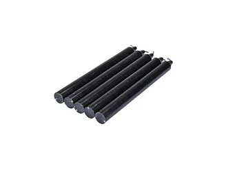 Lot de 5 Bougies Chandelier "Essentiel II" 19cm Noir