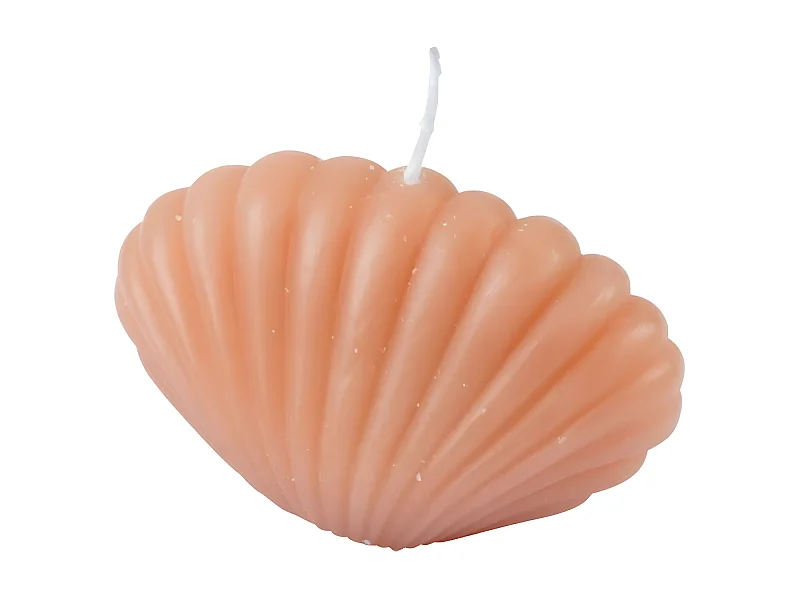 Bougie Déco Coquillage "Arty" 9cm Blush