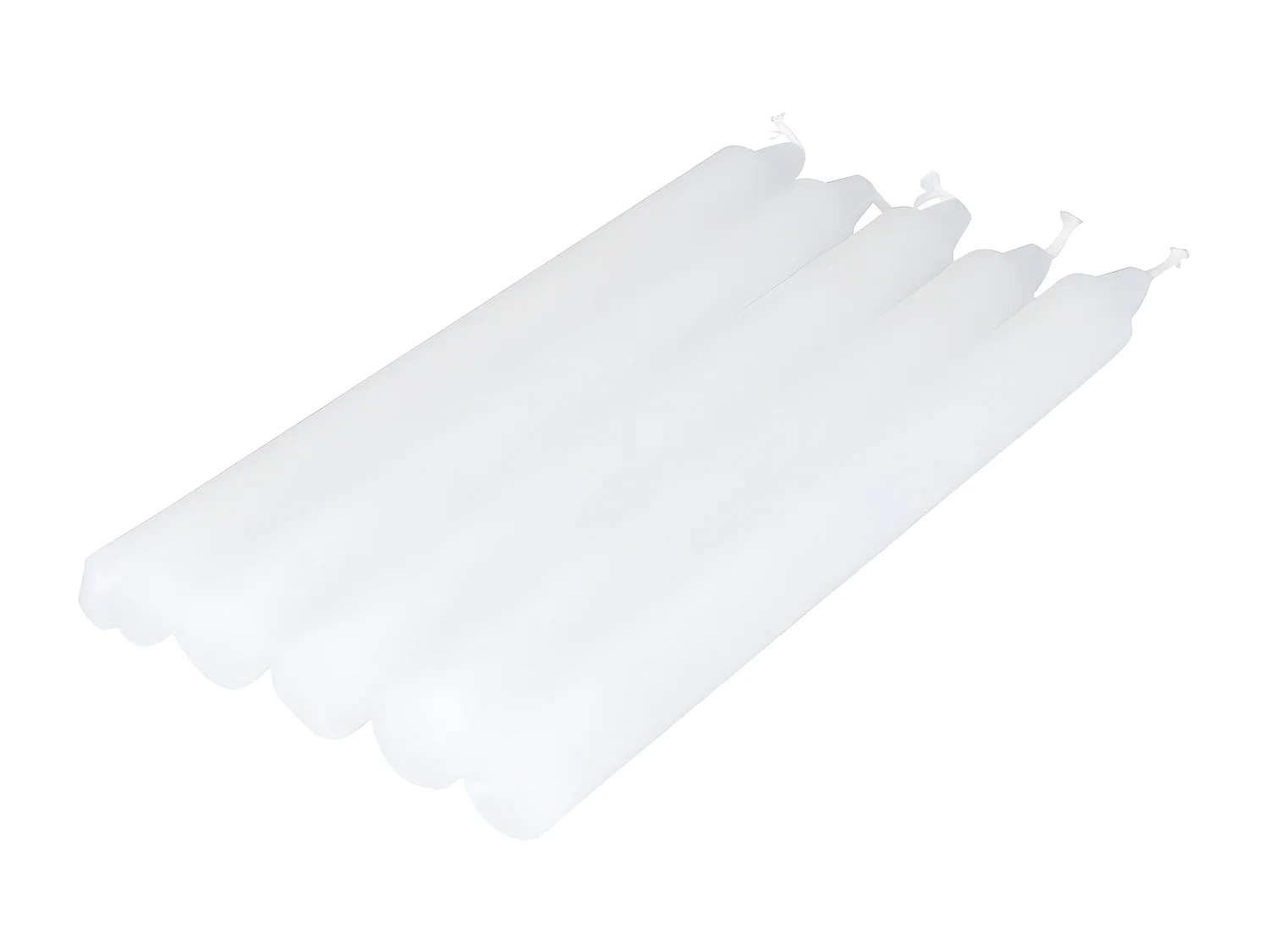 Lot de 5 Bougies Chandelier "Essentiel II" 19cm Blanc