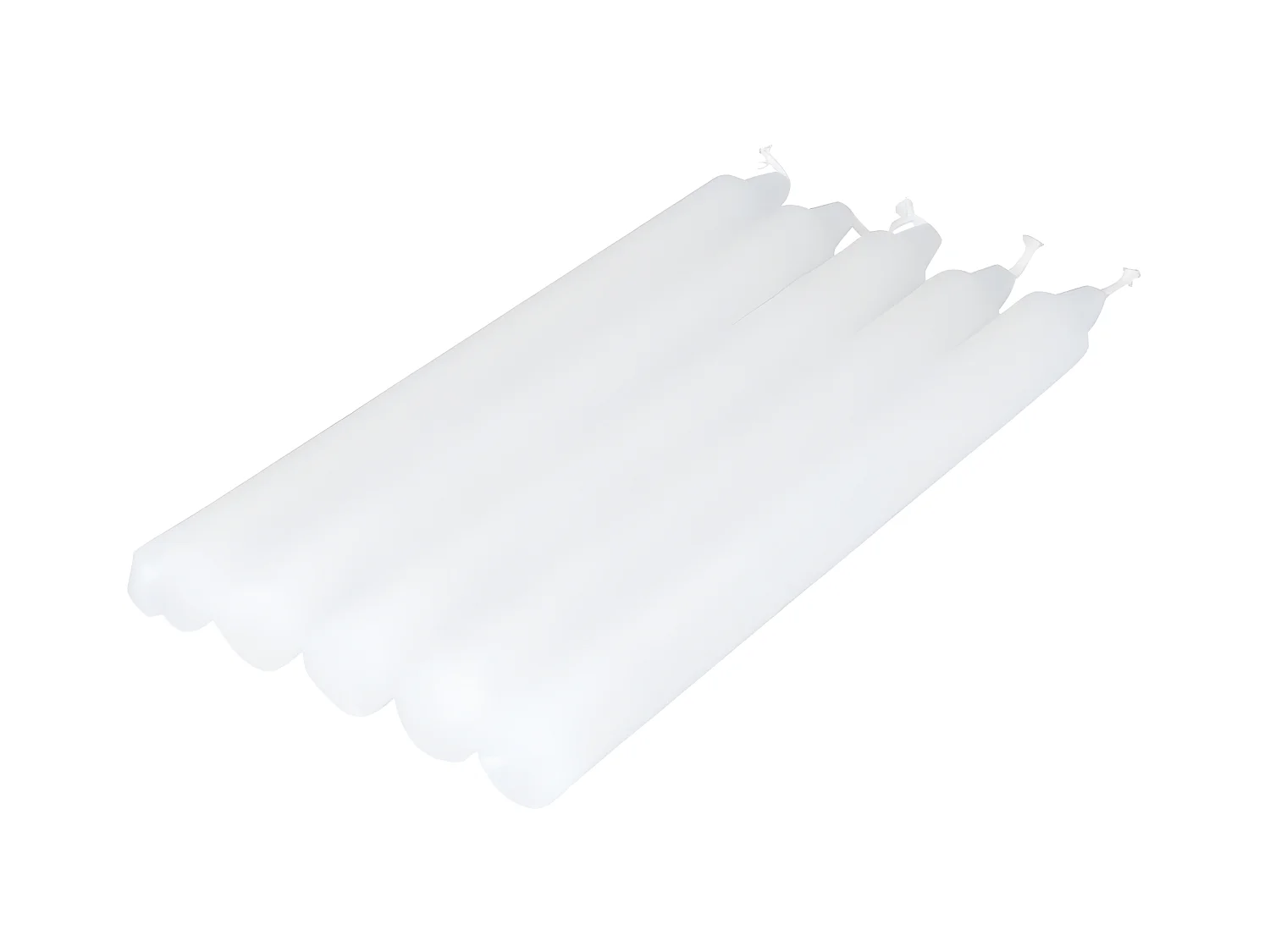 Lot de 5 Bougies Chandelier "Essentiel II" 19cm Blanc
