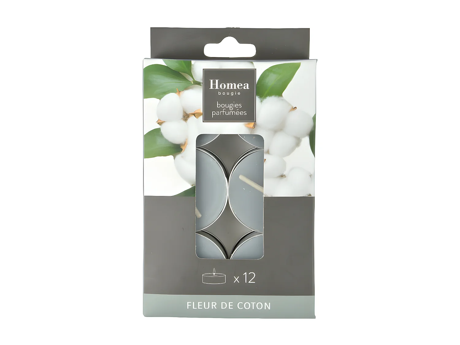 Lot de 12 Bougies Chauffe-Plat "Essentiel II" 3,5cm Fleur de Coton