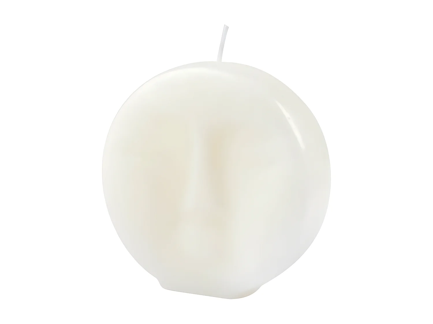 Bougie Déco Visage "Arty" 9cm Blanc