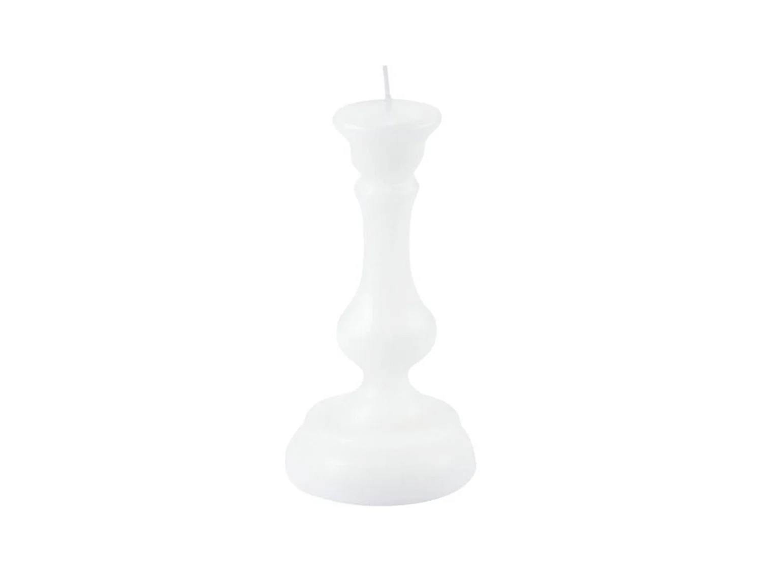 Bougie Déco Chandelier "Arty" 13cm Blanc