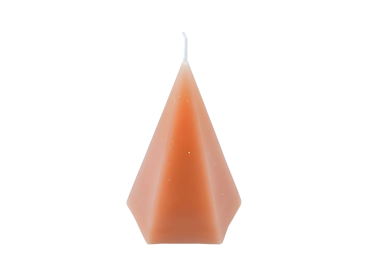 Bougie Déco Pyramide "Arty" 12cm Blush