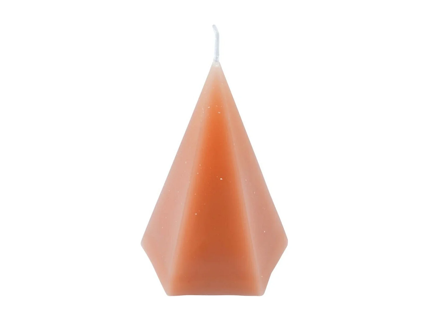 Bougie Déco Pyramide "Arty" 12cm Blush