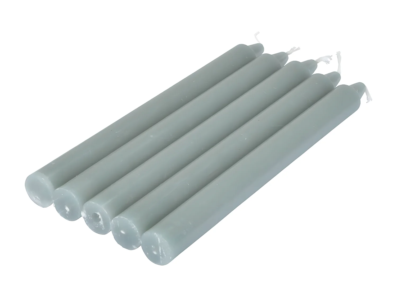 Lot de 5 Bougies Chandelier "Essentiel II" 19cm Gris