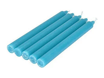 Lot de 5 Bougies Chandelier "Essentiel II" 19cm Emeraude