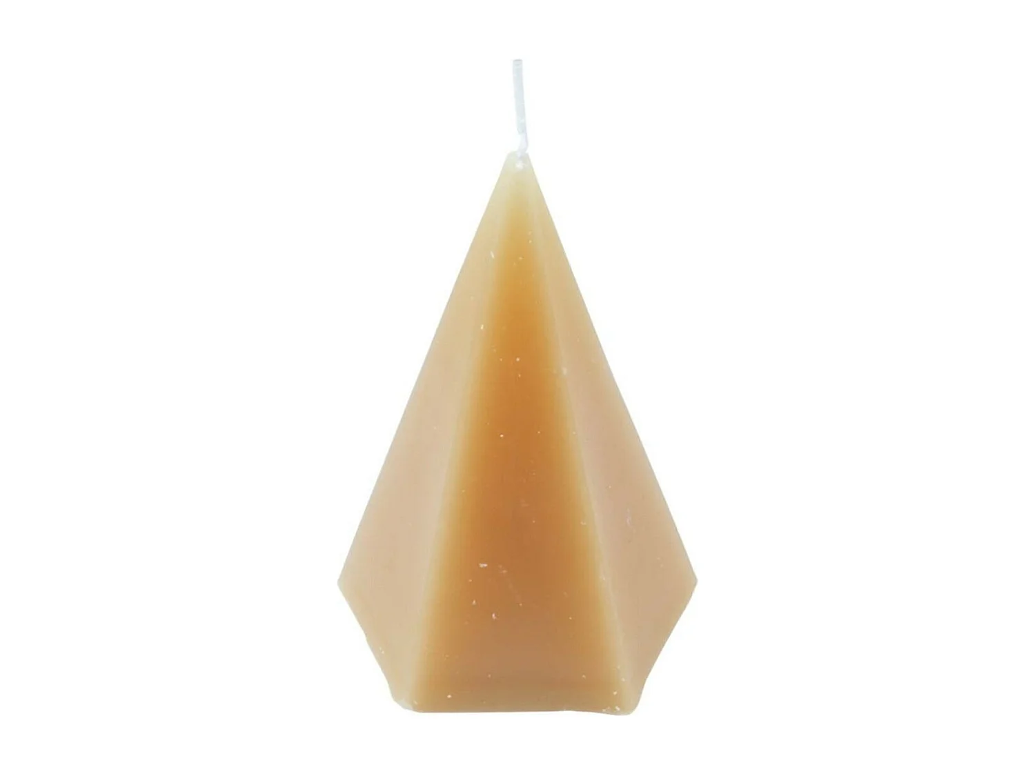 Bougie Déco Pyramide "Arty" 12cm Semoule