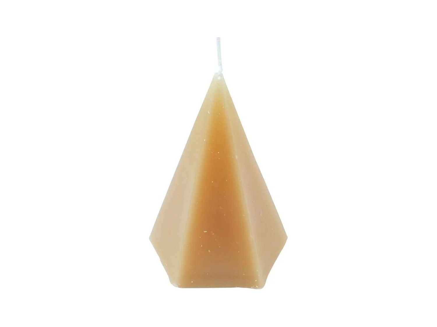 Bougie Déco Pyramide "Arty" 12cm Semoule