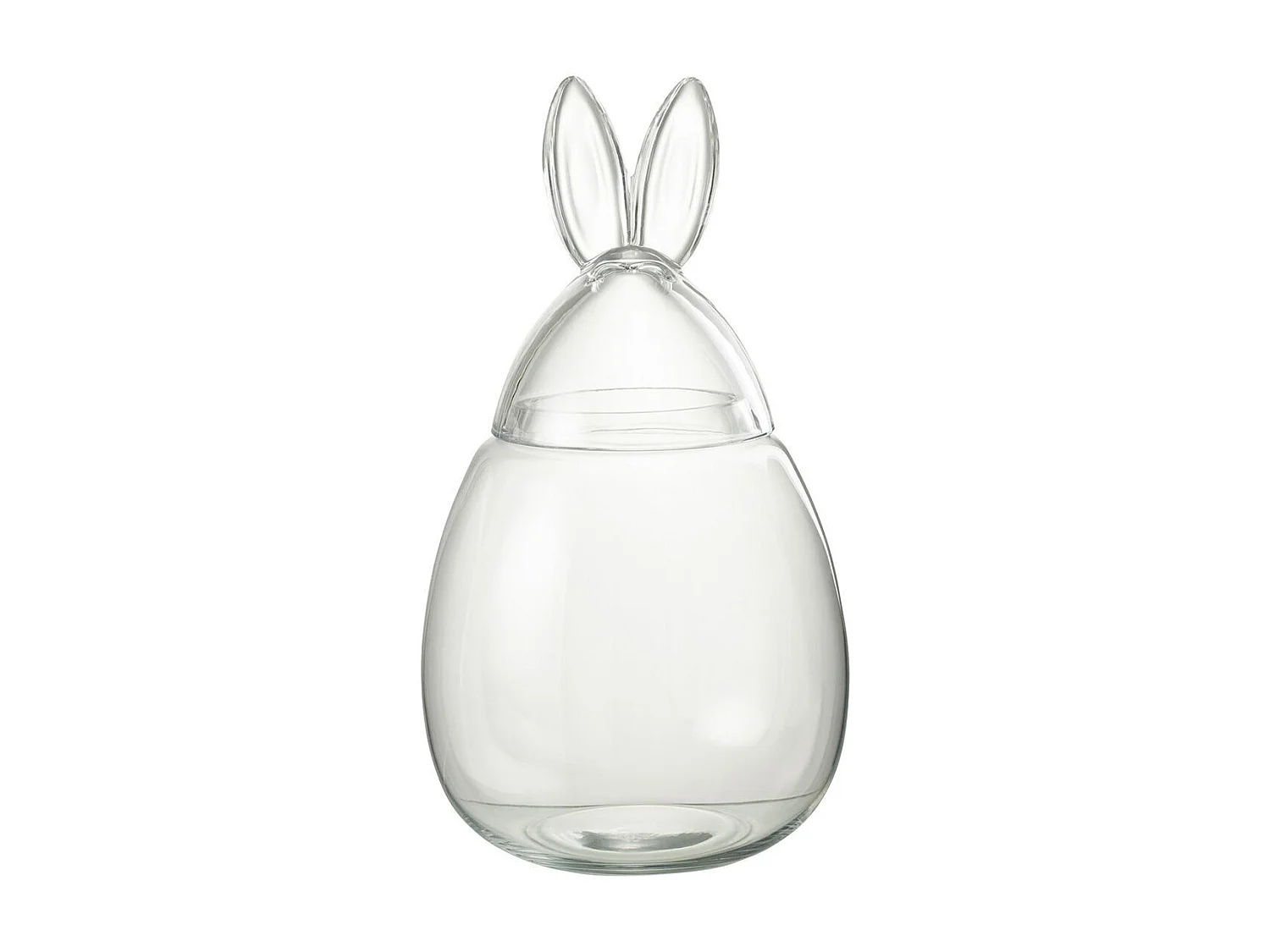 Bocal Design en Verre "Lapin" 39cm Transparent