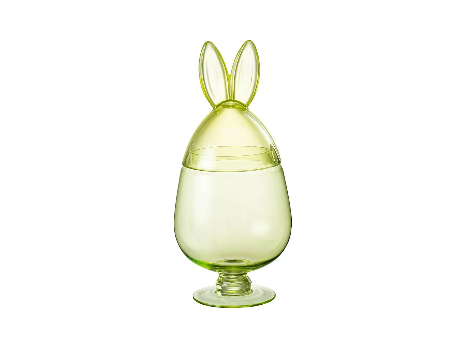 Bocal Design en Verre "Lapin II" 38cm Vert