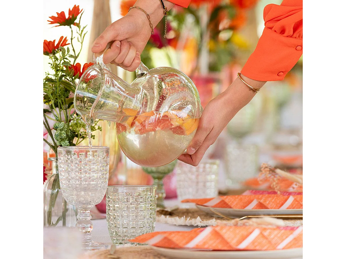 Carafe Design en Verre "Boule" 21cm Transparent