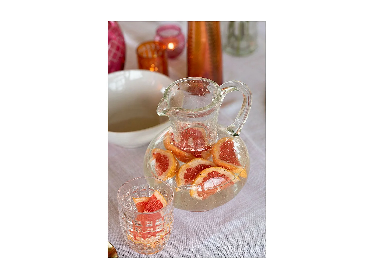 Carafe Design en Verre "Boule" 21cm Transparent