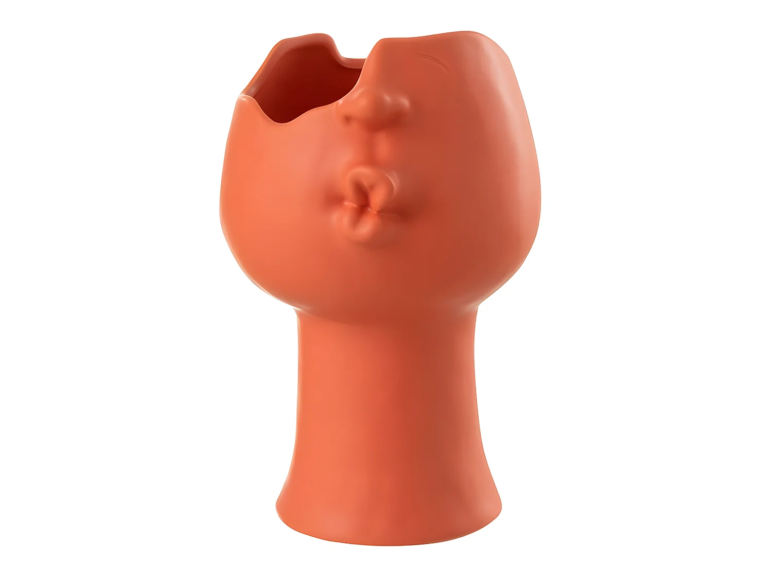 Cache-Pot Déco Visage "Enya" 30cm Terracotta