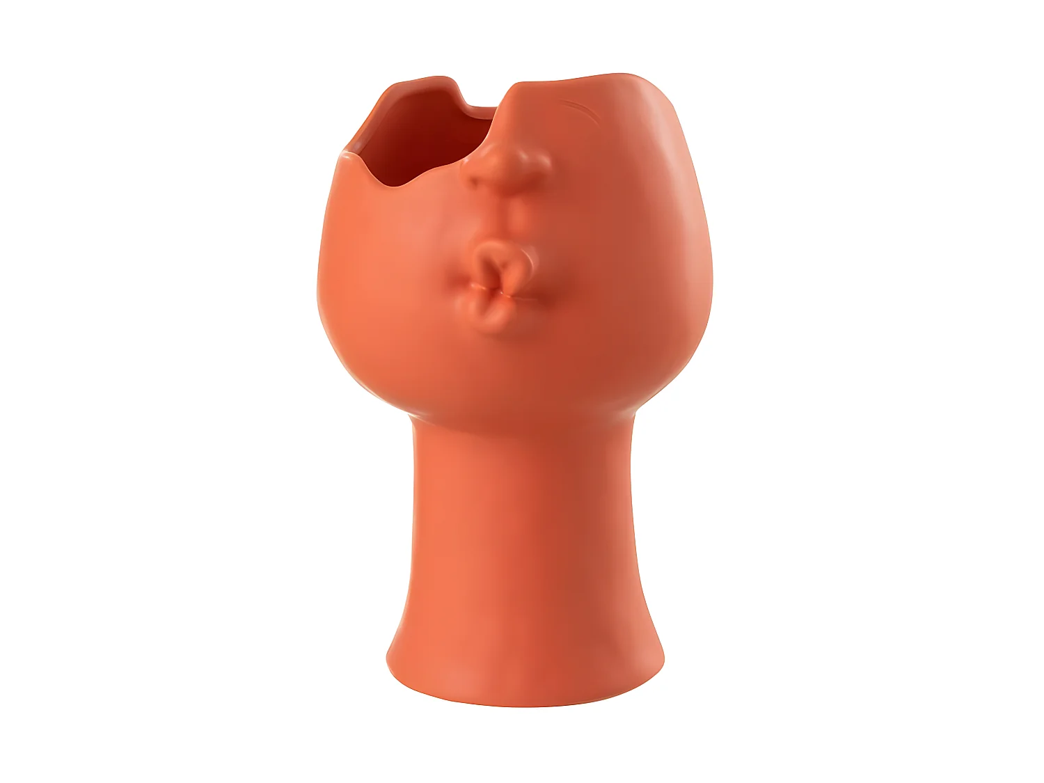 Cache-Pot Déco Visage "Enya" 30cm Terracotta