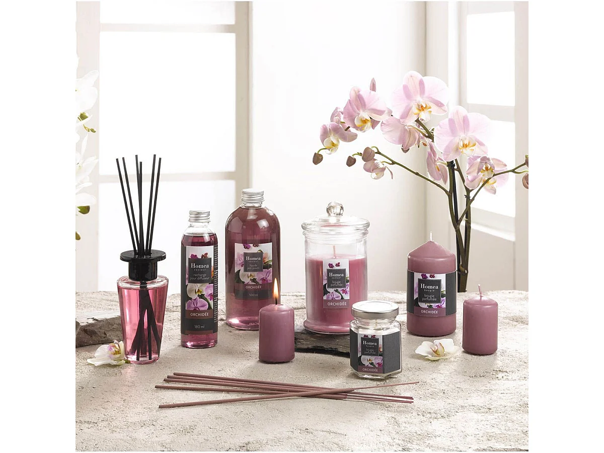 Bougie Verrine Parfumée "Essentiel II" 11cm Orchidée