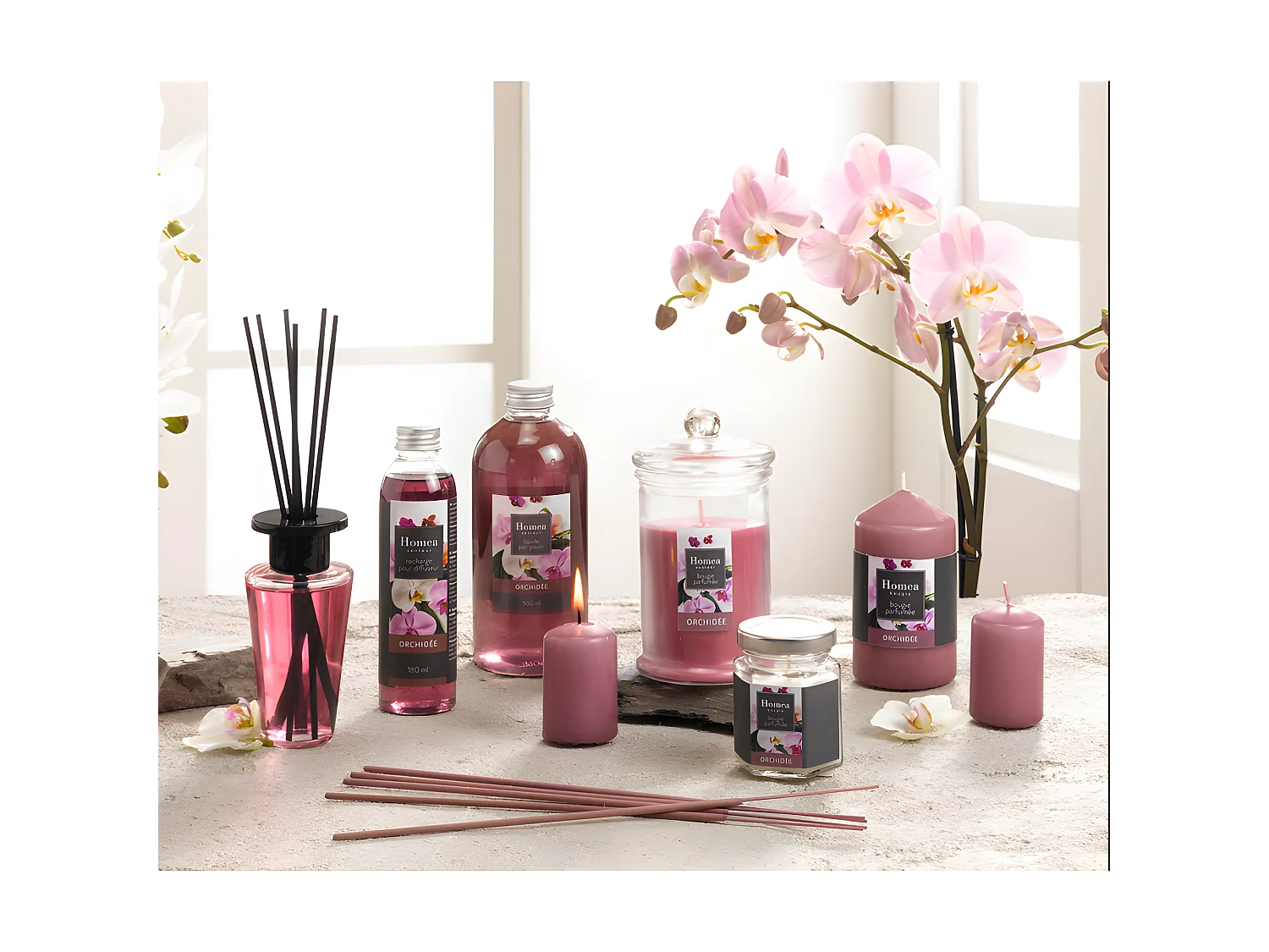 Bougie Verrine Parfumée "Essentiel II" 11cm Orchidée