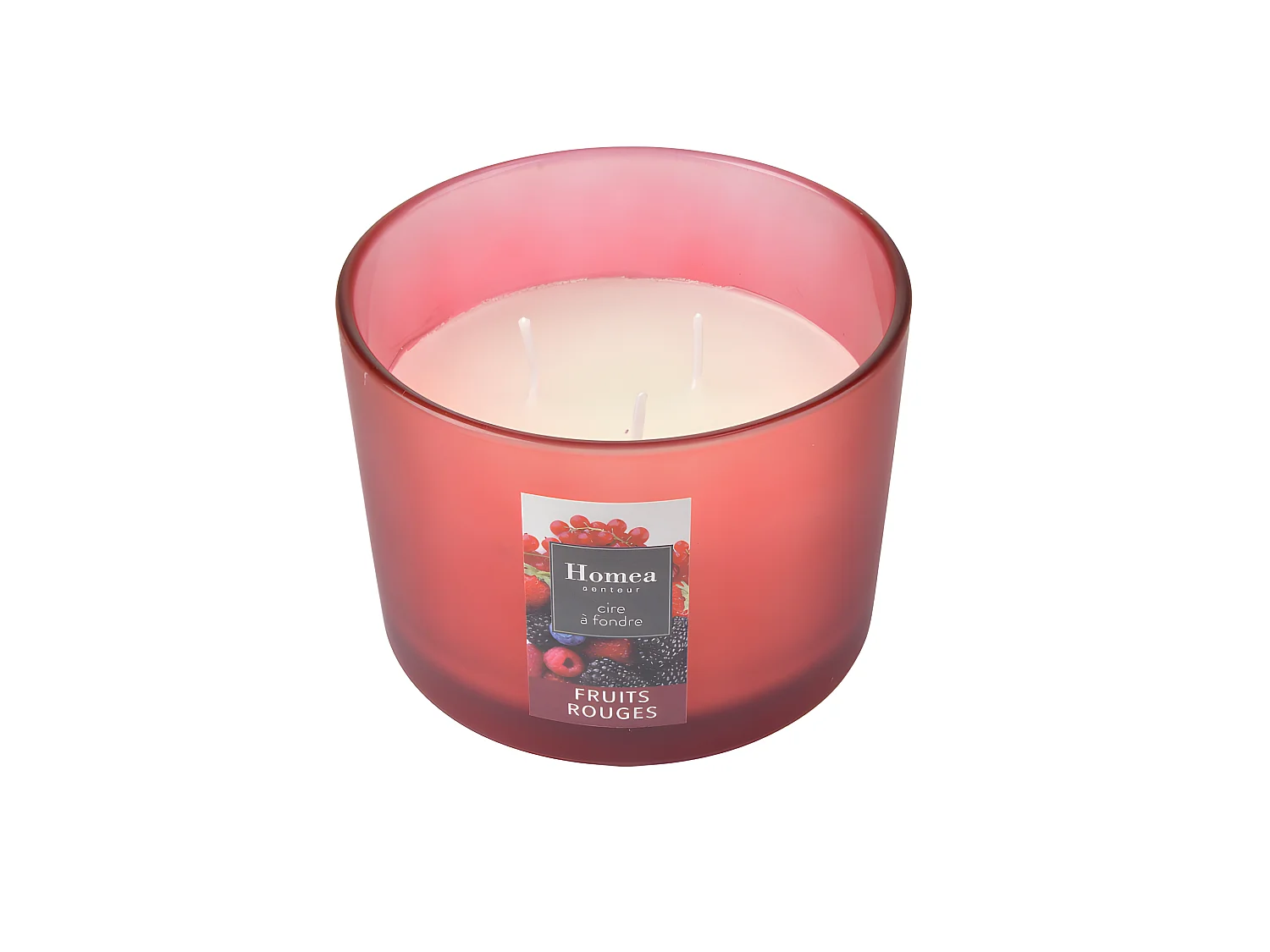 Bougie Verrine Parfumée "Essentiel II" 11cm Fruits Rouges