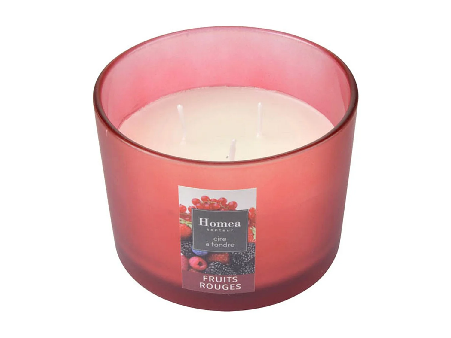 Bougie Verrine Parfumée "Essentiel II" 11cm Fruits Rouges